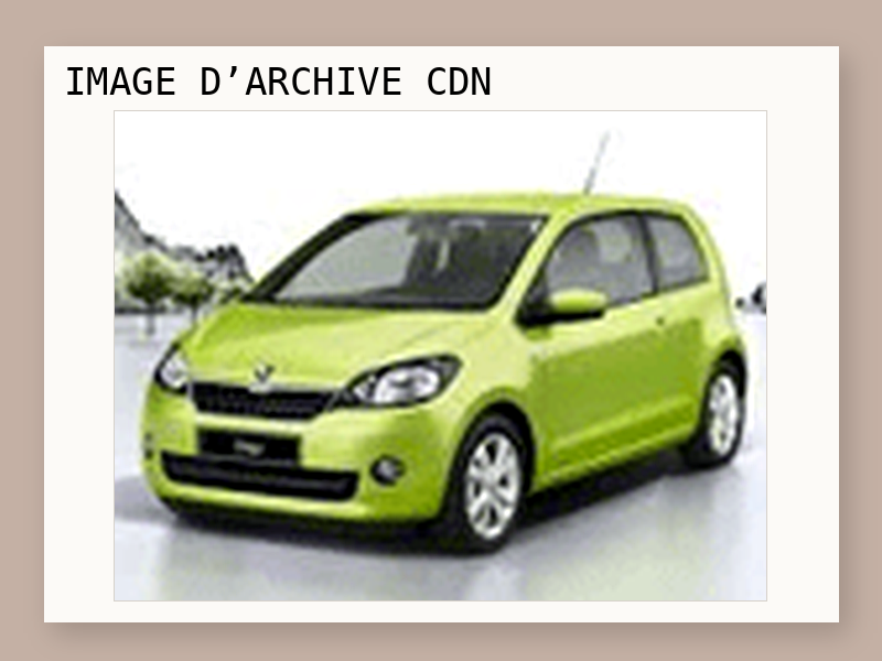 Une voiture Skoda Citigo.