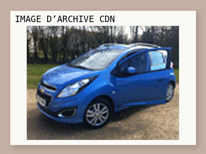 Une voiture Chevrolet Spark d'une valeur de 12800 euros gagné au jeu Turbo / Chevrolet.