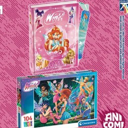 Participez pour gagner : 2 lots composés d'un livre Winx Club tome 1 - Bienvenue à Alféa tome 1 , d'un puzzle Clementoni Winx Club et d'un marque-page holographique Winx Club