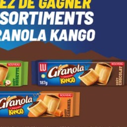 Gagnez : 1 assortiment de Granola Kango.