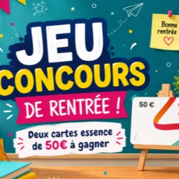 2 cartes essence TotalEnergies d’une valeur de 50 €