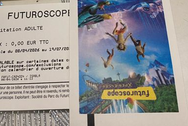 4 places pour le Futuroscope (236€)